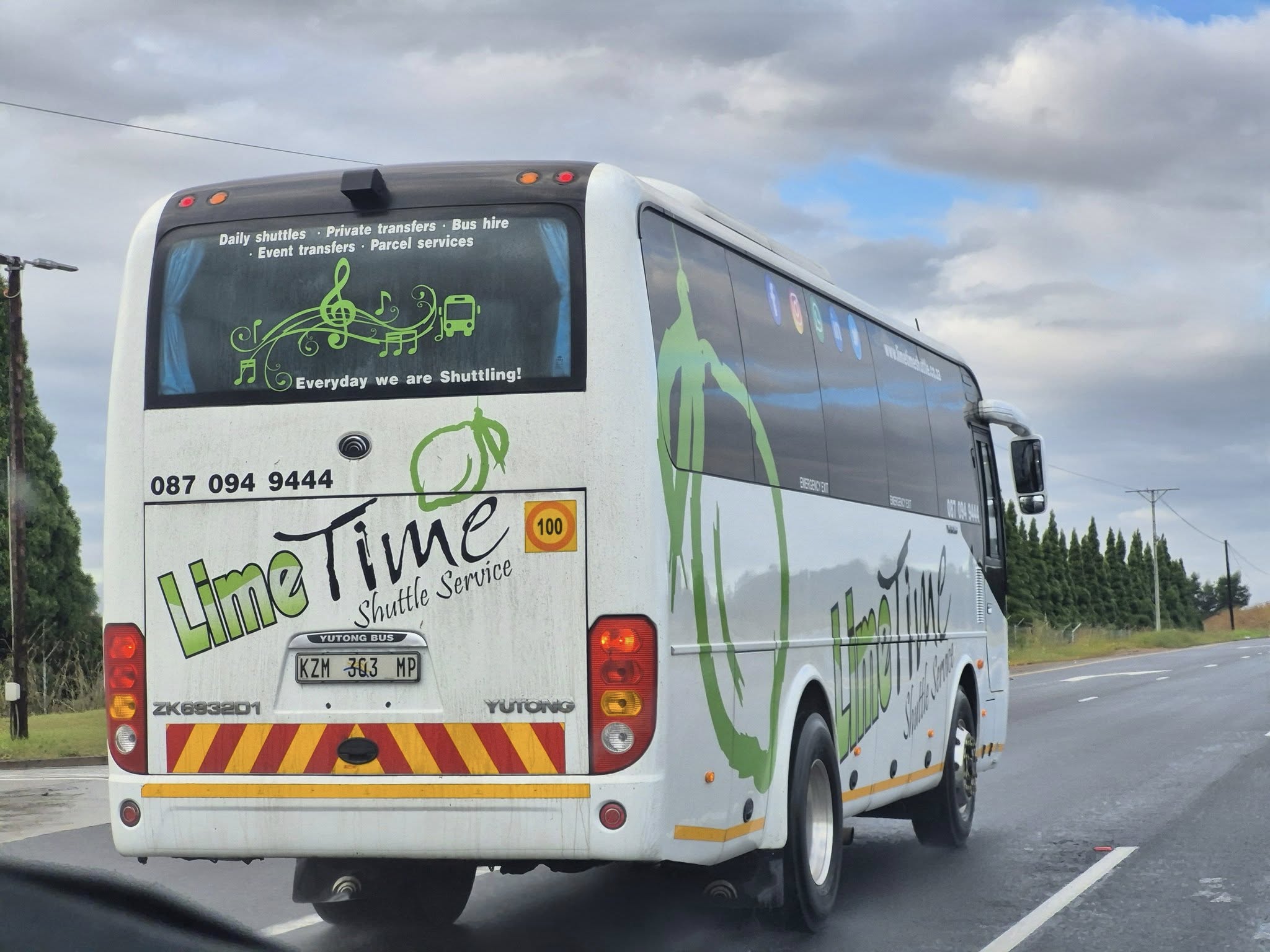 Sasolburg Shuttle Service | LimeTime Sasolburg shuttle service pick-up point at Shell HF Verwoerd Road